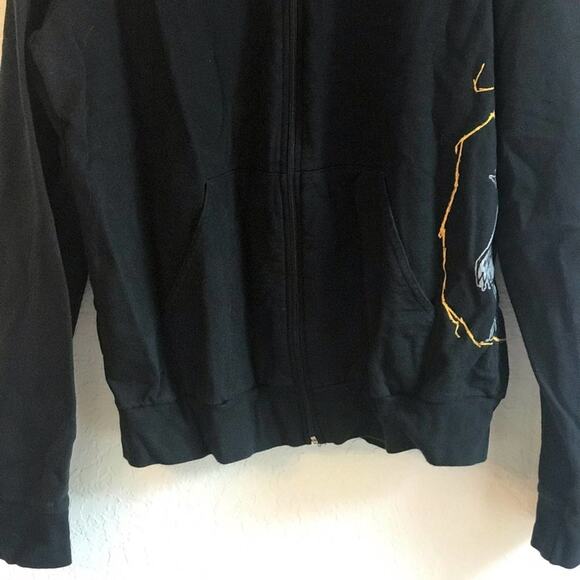 Kaddisfly XL black band sweater turtleneck zip up - Picture 3 of 10